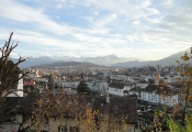 Luzern von oben mit Bergsicht