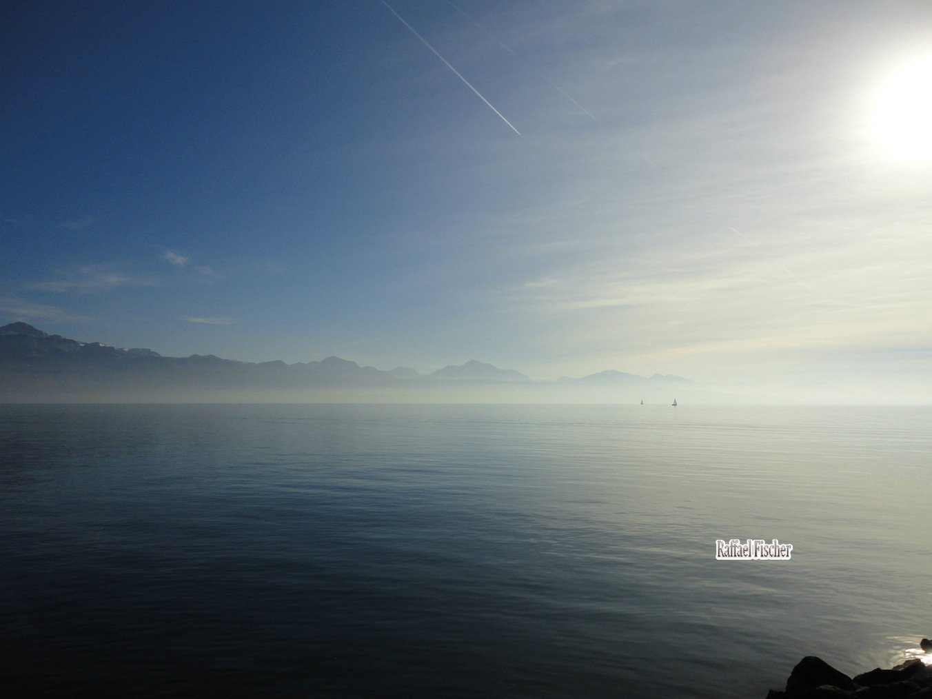 Lac Leman in Lausanne-Ouchy