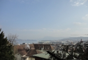 Luzern von oben: Wasserturm, KKL und See